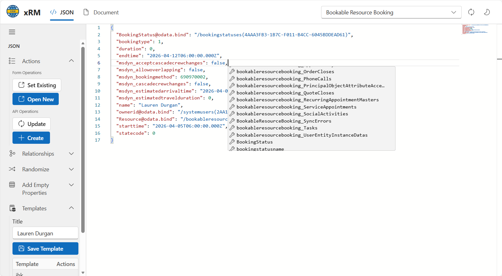 JSON object manipulator